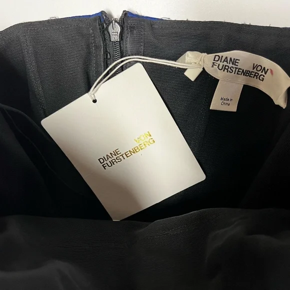 Diane von Furstenberg Royal Blue Strapless Satin Dress – NWT – $998 Retail - Picture 4 of 6